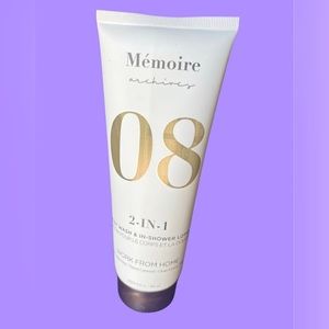 Memoire Archives Work from Home 6.8 oz 2-in-1 Body Wash & In-Shower Lotion NWOB